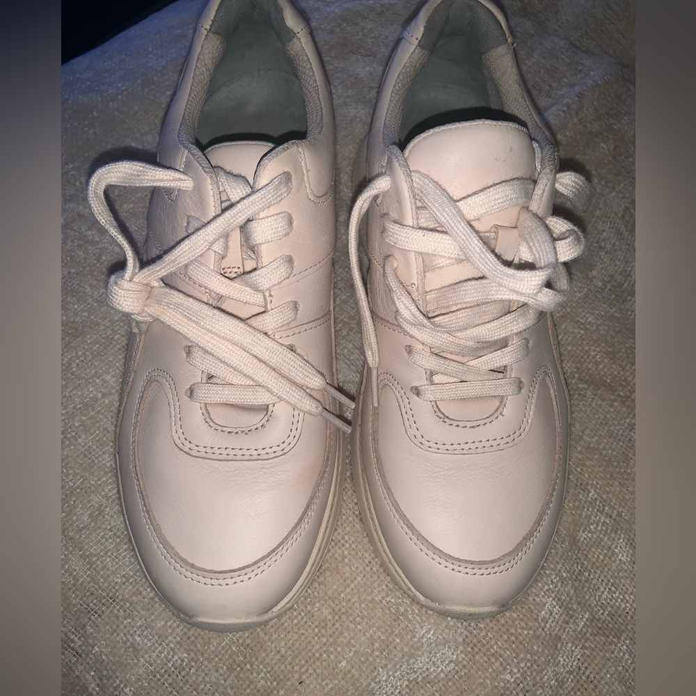 Everlane pink beige trainers / sneakers shoes 8 classic fall athletic casual - Picture 3 of 9